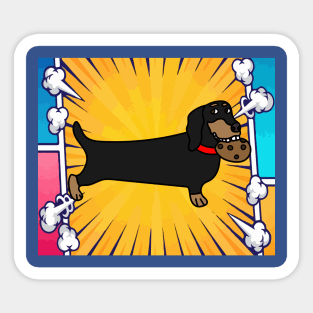 Funny Dachshund Dog Sticker